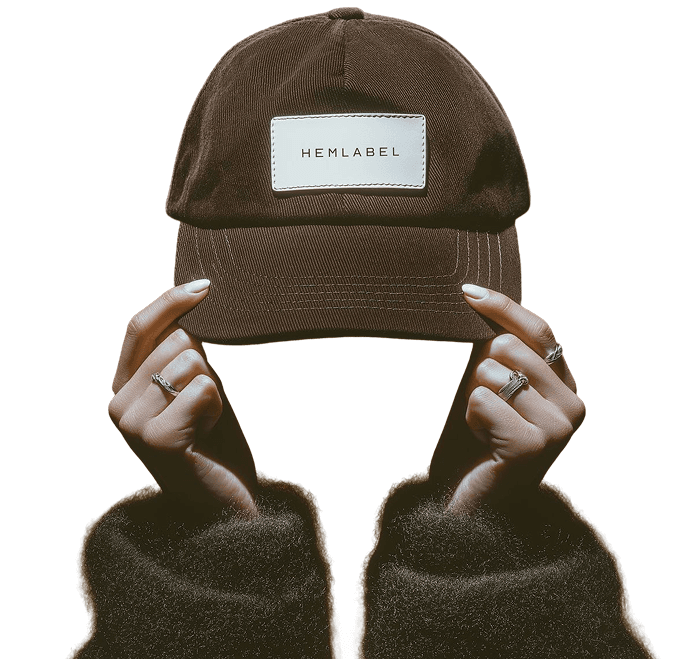 Chosen Signature Cap held up by hand
